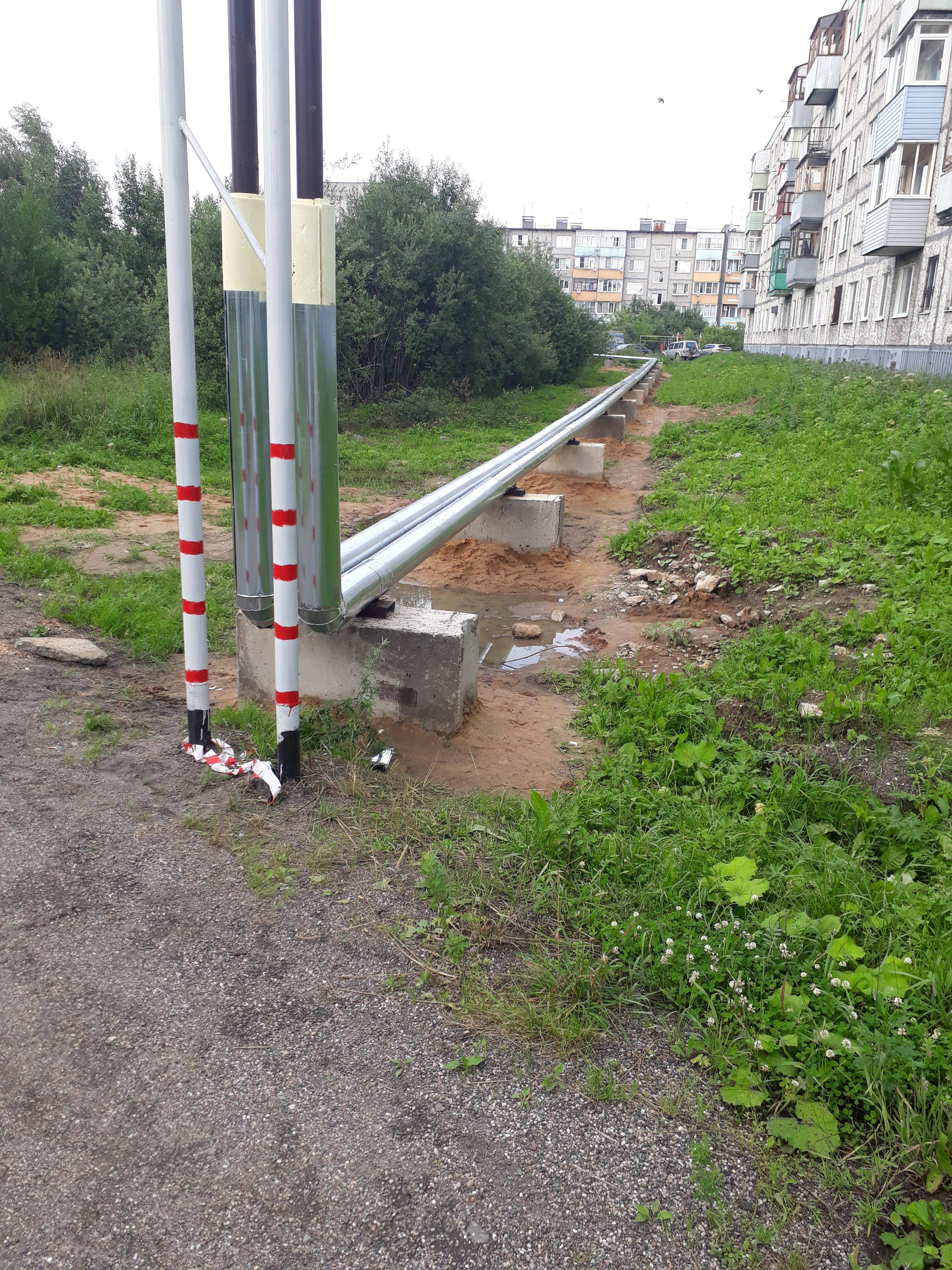 Строительство теплотрассы