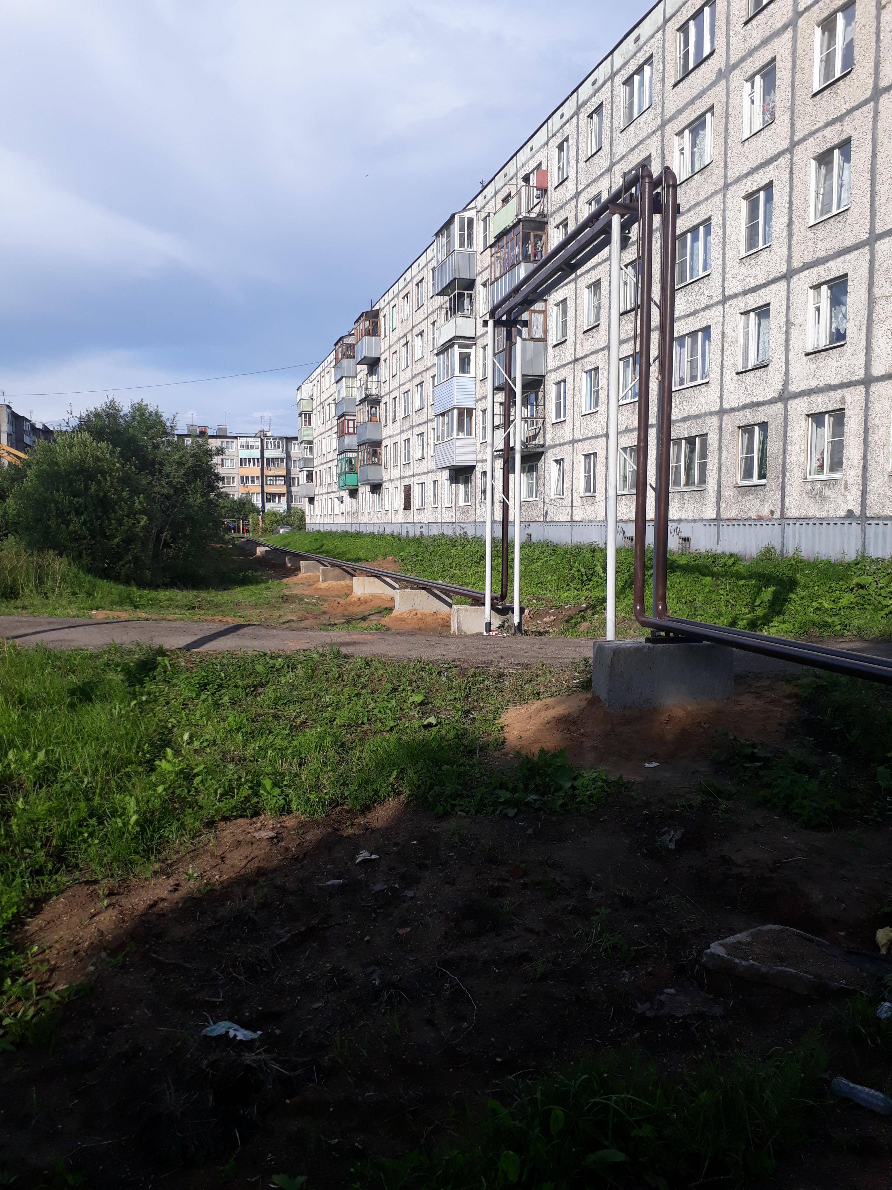 Строительство теплотрассы
